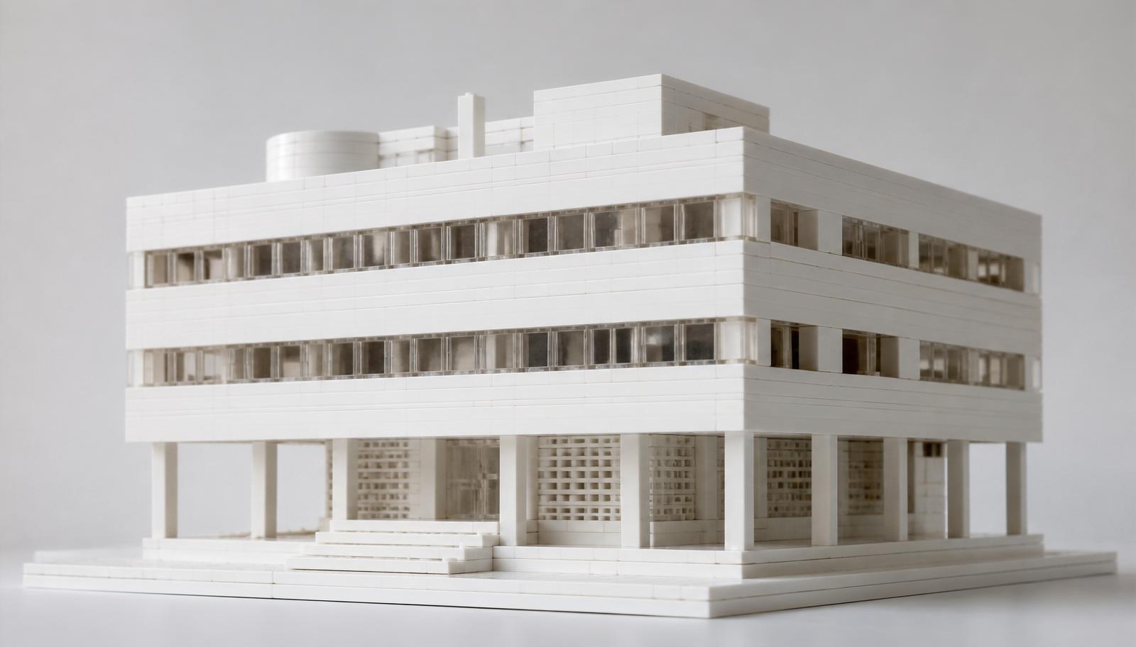 How to Design Original Architecture Models With a Monochrome Brick Set